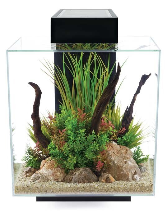 Fluval Edge LED 2.0 Nano Acuario, Negro, 46L