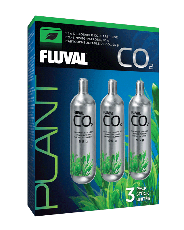 Fluval CO2 Cartucho Desechable 95g 3Pc Fluval CO2 Cartucho Desechable 95g 3Pc