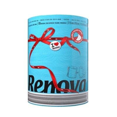 PAPEL DE COCINA RENOVA RED LABEL AZUL