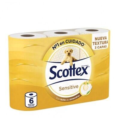 SCOTTEX PAPEL SENSITIVE 6 ROLLOS