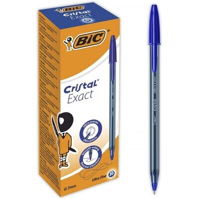 Bic cristal punta ultrafine aguja Azul 1 BOLIGRAFO