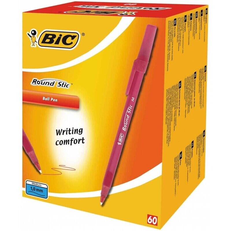 BiC Ecolutions Round Stic Bolígrafo de punta de bola 3 UNIDADES