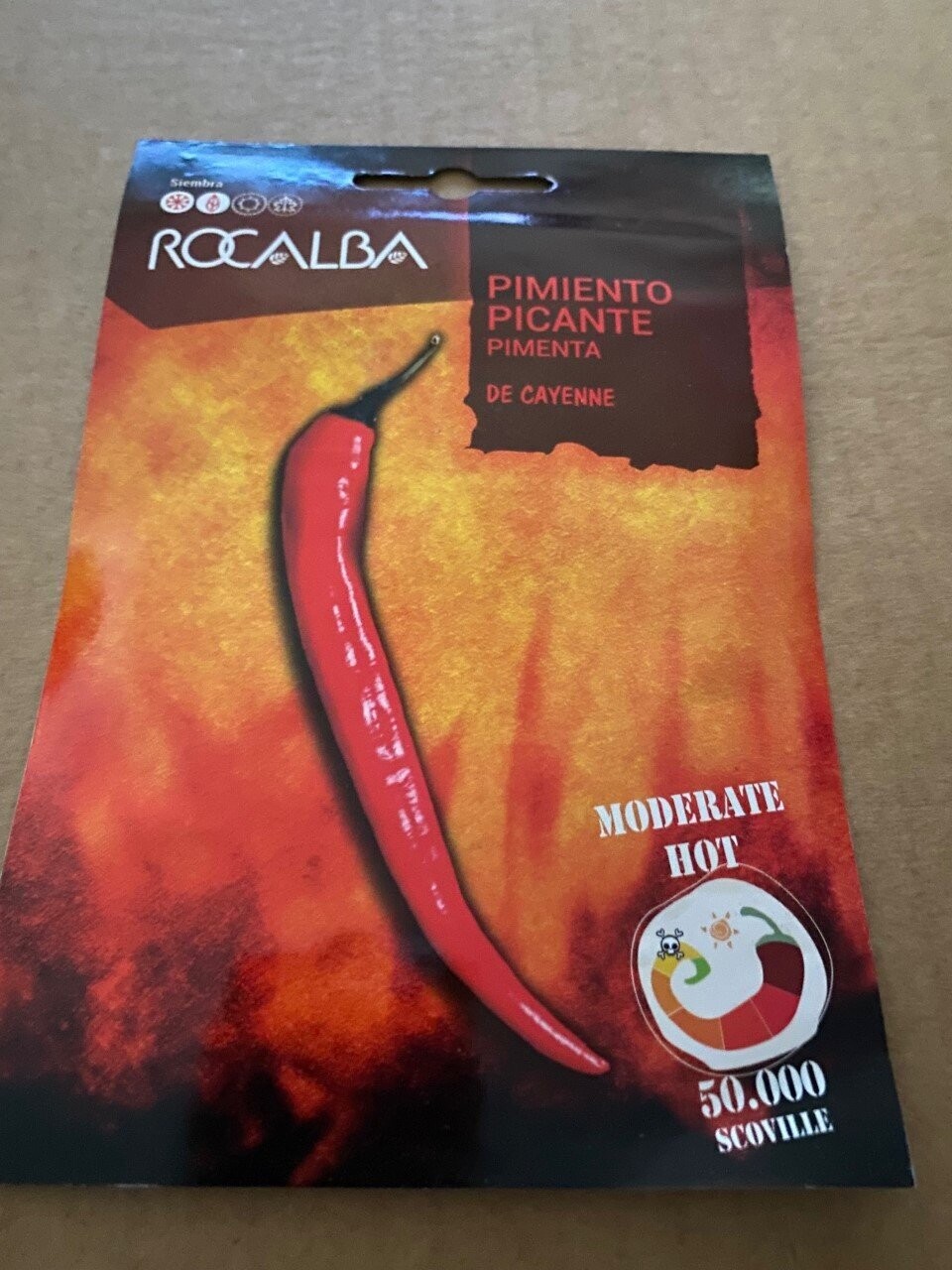 HORTALIZAS PIMIENTO PICANTE SEMILLAS CAYENNE