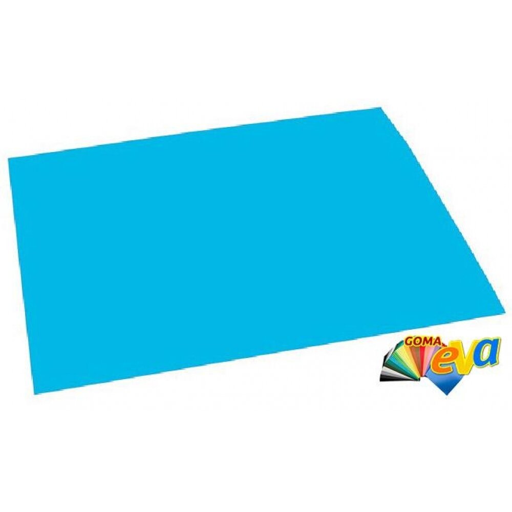 Hoja goma Eva 40x60 Azul claro