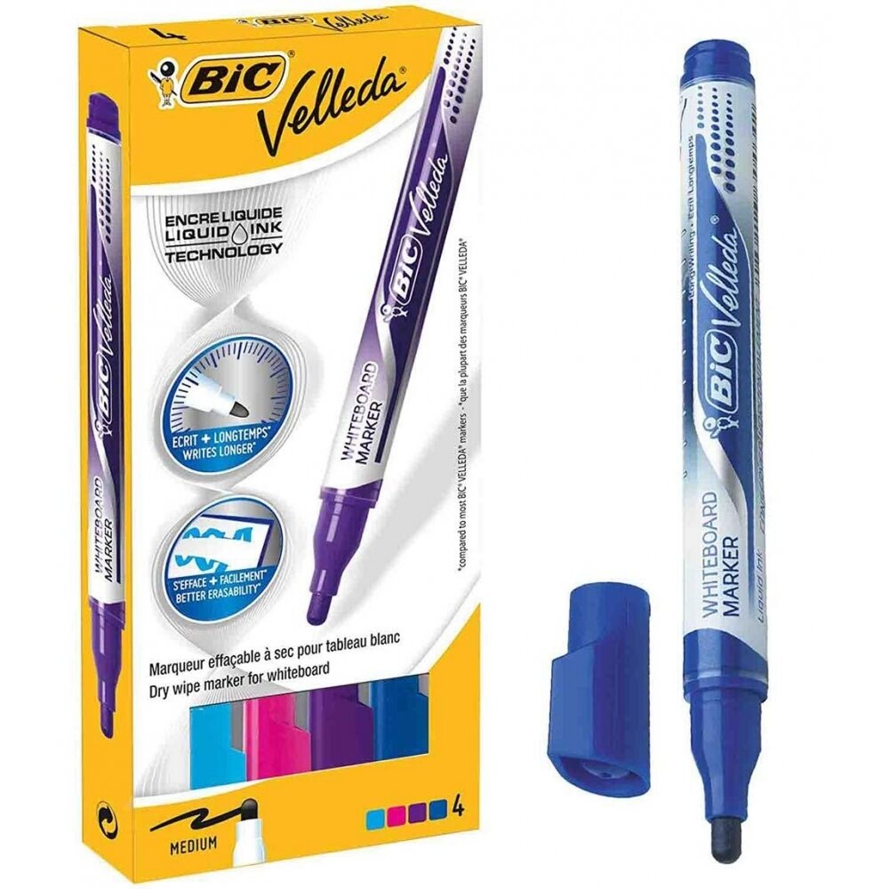 Est. 4 Rotulador Velleda l�quido colores