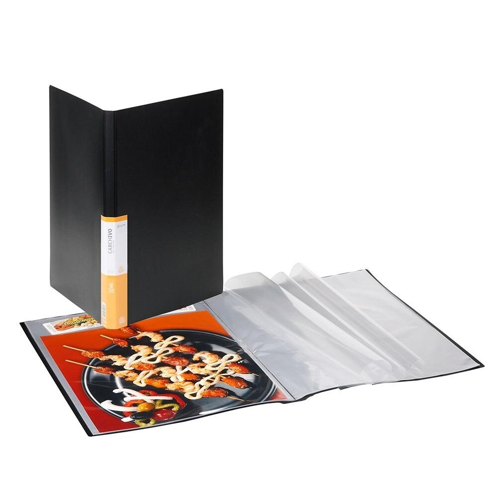 Carpeta r�gida 20 fundas A3 Negra
