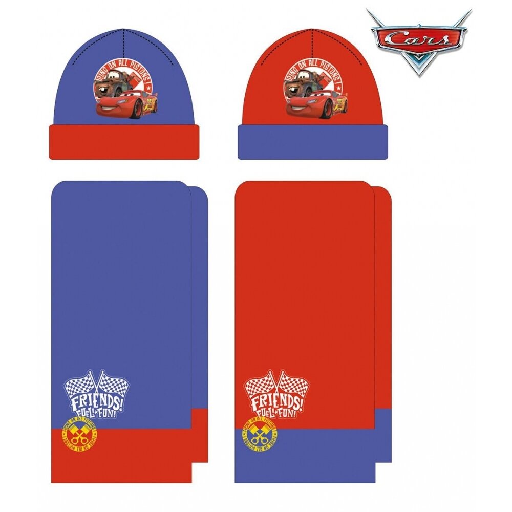 Cars set gorro y bufanda