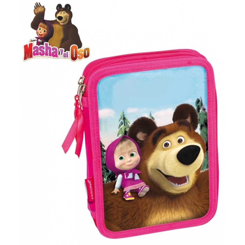 Masha y el Oso Plumier doble 15x21