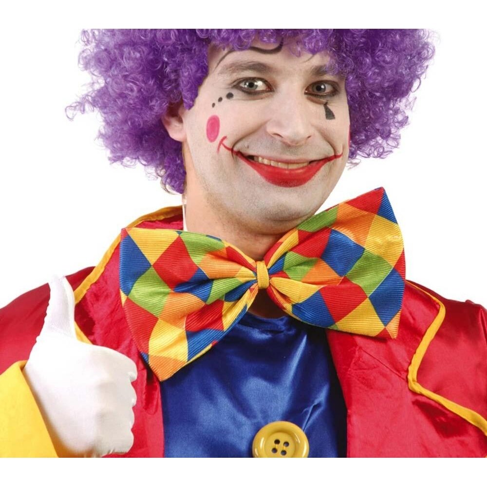 Pajarita Gigante Cuadros Payaso 30 cm