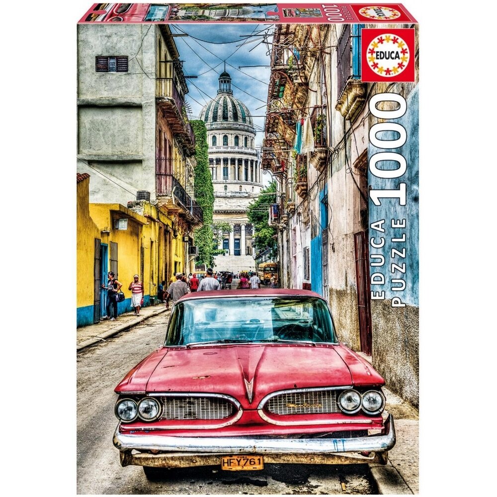 Puzzle Educa 1000 pzas Coche la Habana