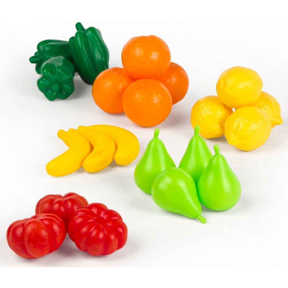 Set Frutas y verduras 21 pzas 17x45