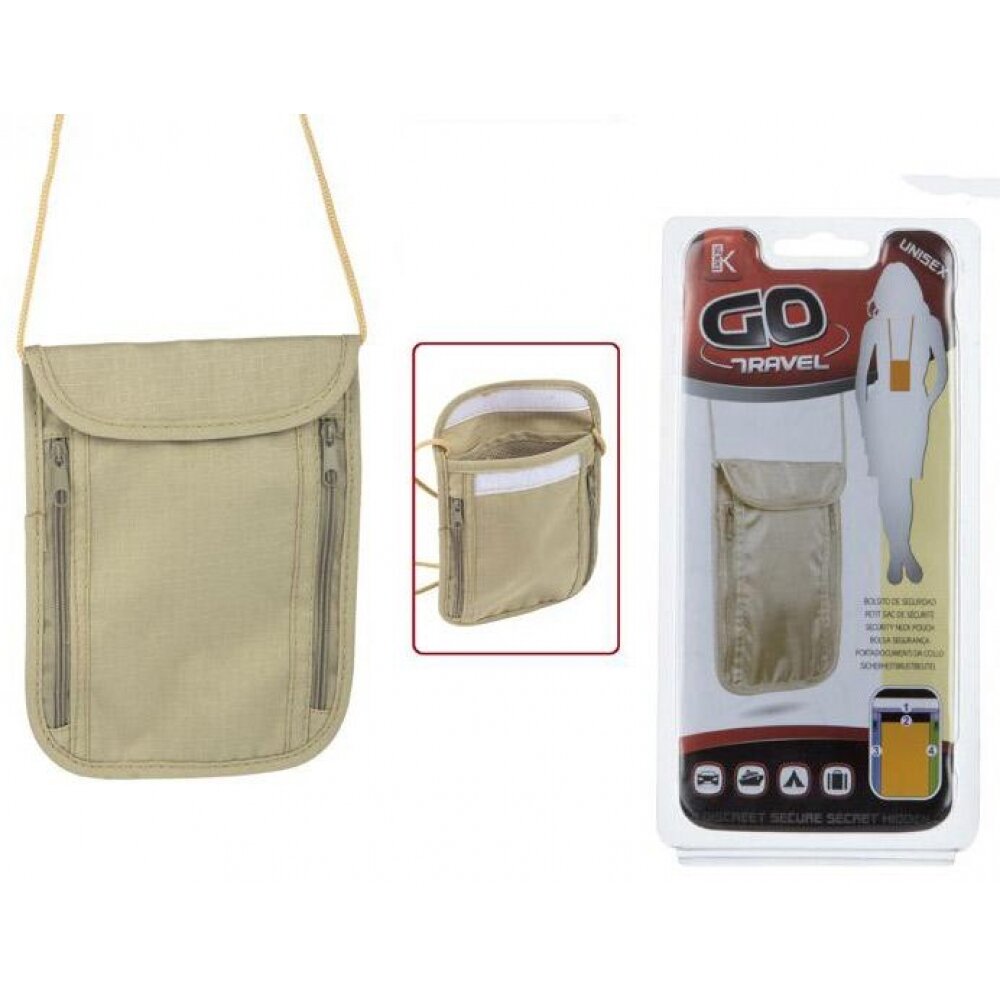 Bolsito seguridad p/viaje colgante 20x10