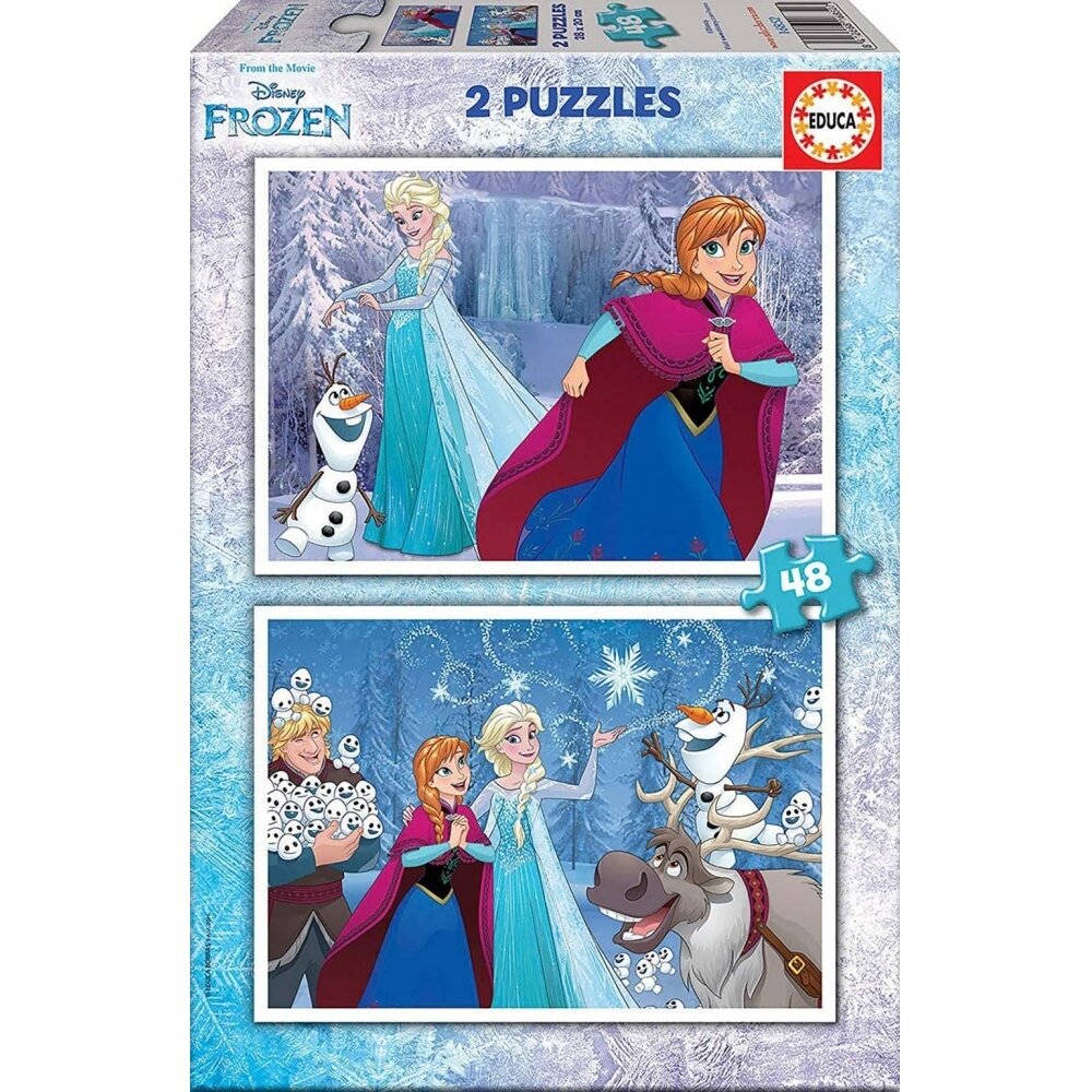 Frozen Puzzle doble 2x48