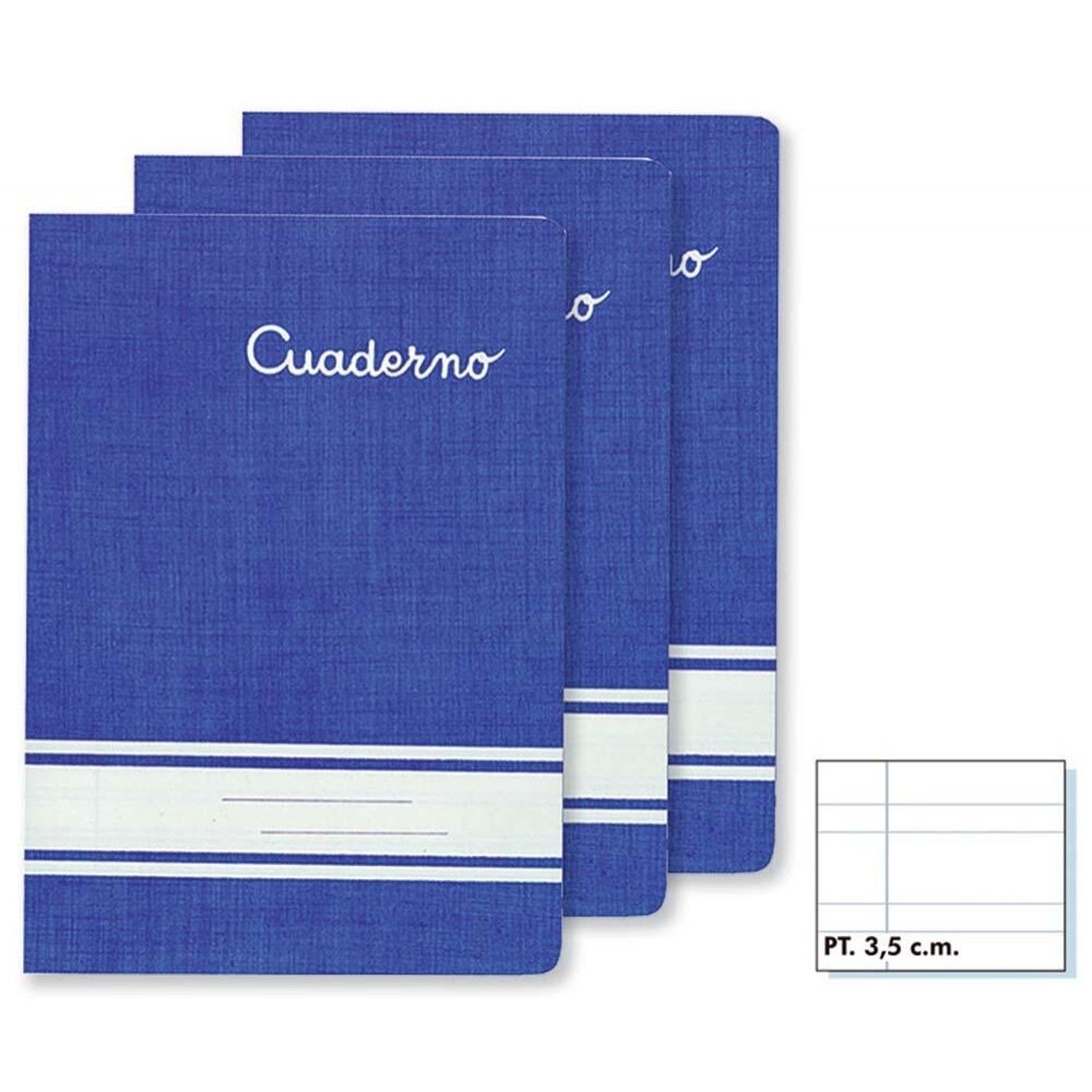 Cuaderno grapado 30hojas Pauta ancha 3,5