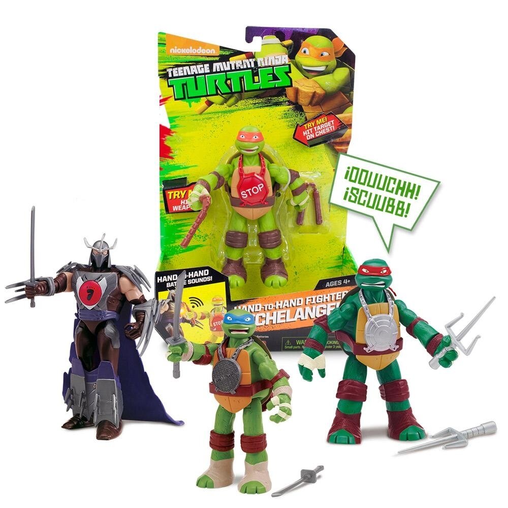 Tortugas Ninja FigHand to hand c/sonido
