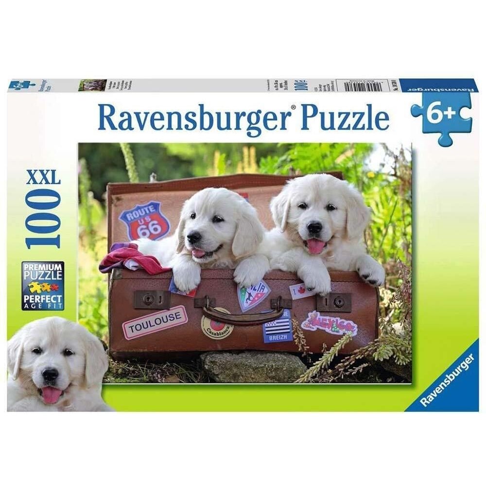 Puzzle 100 pzas XXL Perros maleta