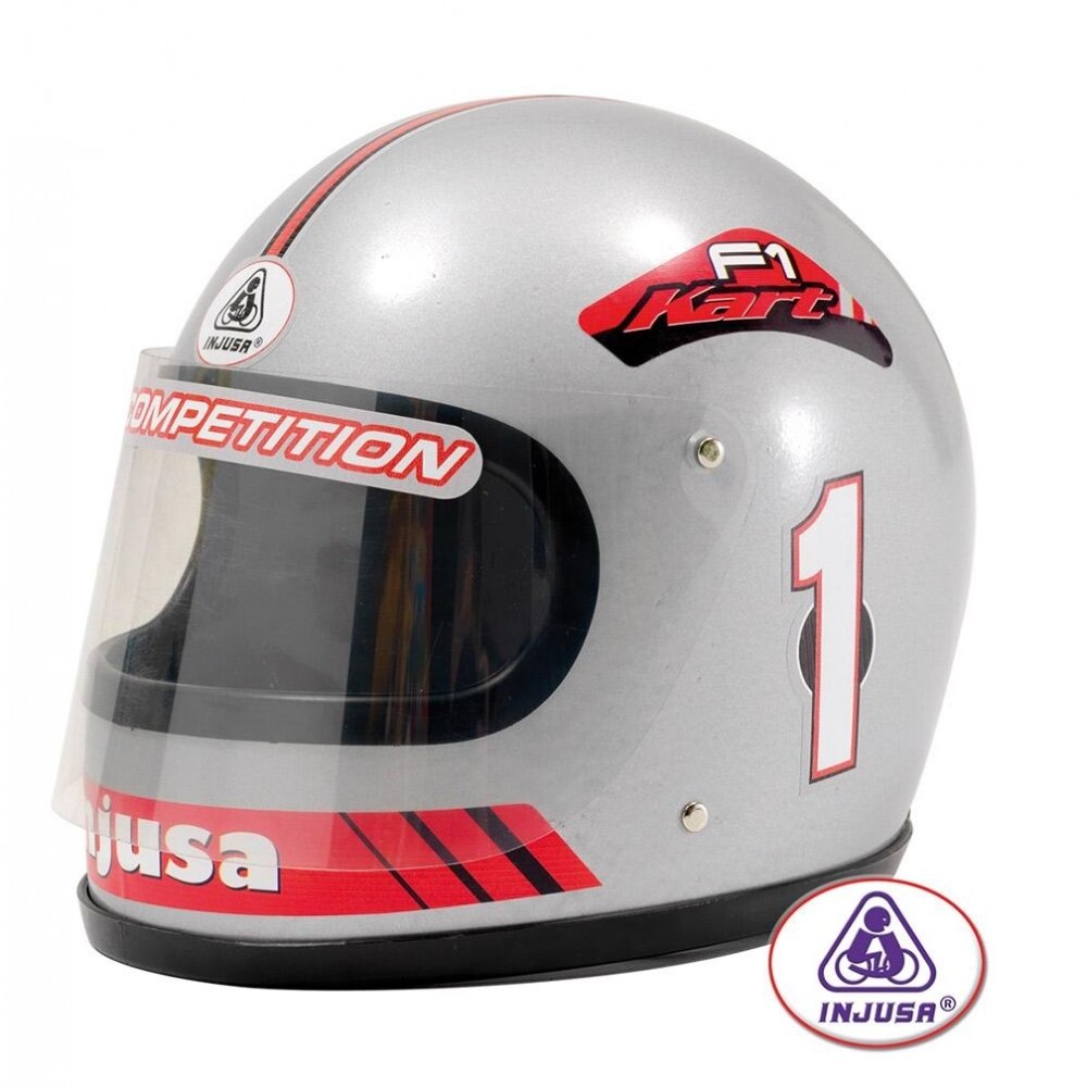 Casco F1 Competici�n plata 3 a�os