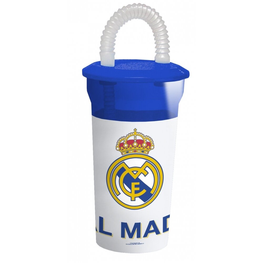 Real Madrid vaso pajita 400 ml