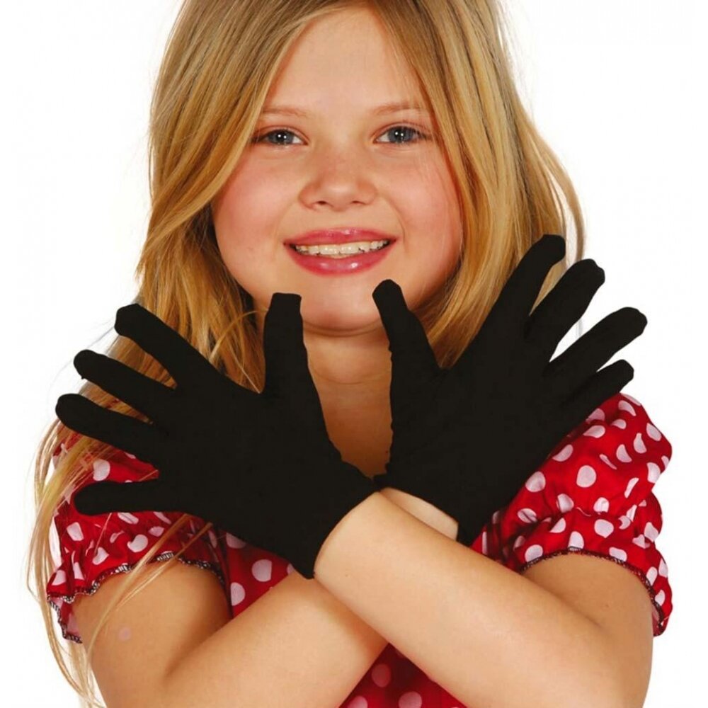 Guantes Negro Infantiles 17 cm