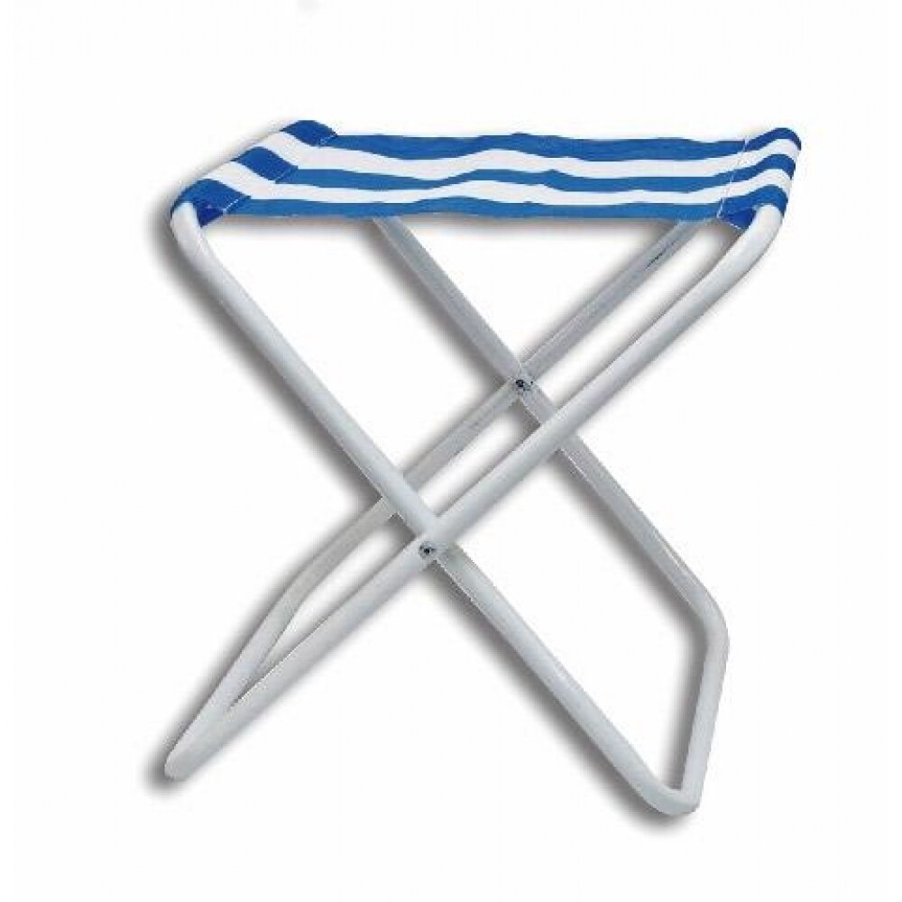 Taburete plegable  metal y nylon42x35x75