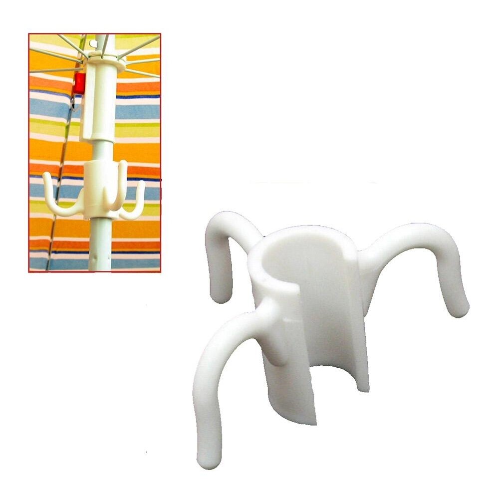 Percha para sombrilla con 3 ganchos