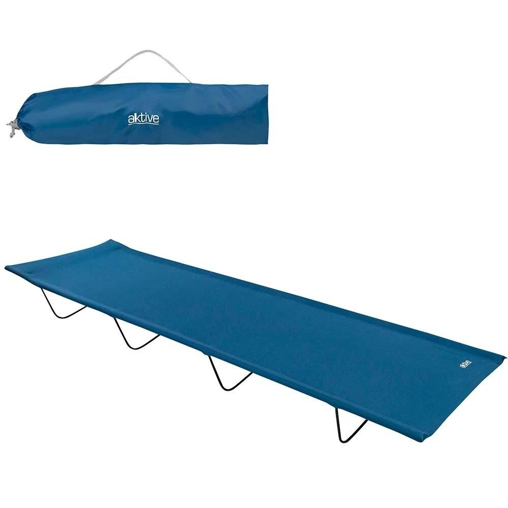 Cama-tumbona plegable camping 180x60 cm