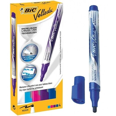 Est. 4 Rotulador Velleda l�quido colores