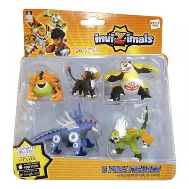 Invizimals Pack 5 figuras5 tarjetas