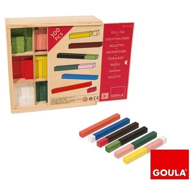 Goula Caja 300 regletas madera 22x22