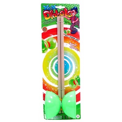 Diabolo palo madera 30 cm 2 colores