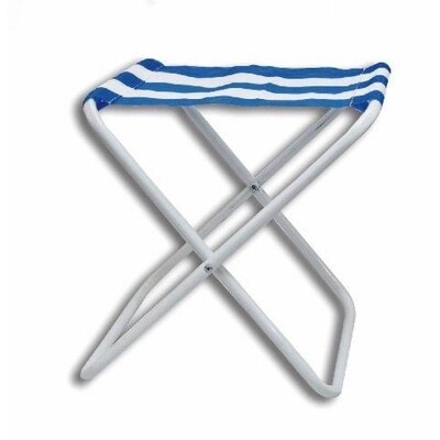 Taburete plegable  metal y nylon42x35x75