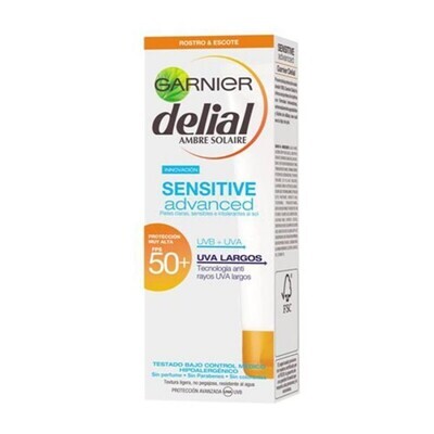 DELIAL CREMA SENSITIVE ADVANCED F-50 50 ML.