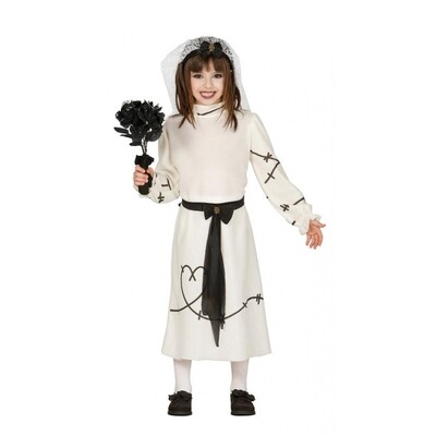 Disfraz 5-6a�o Novia Zombie.Vestido+velo