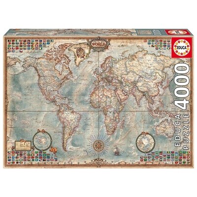 Puzzle Educa 4000 pzas Mapa mundo