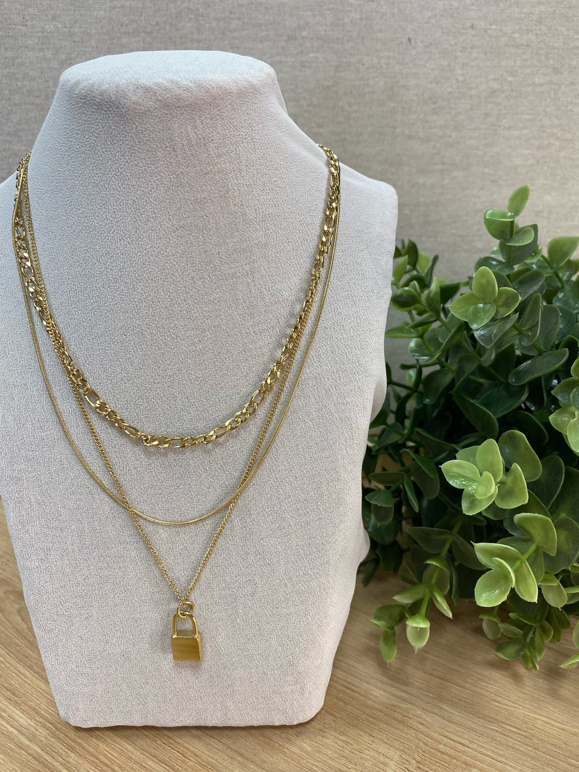 Cadena acero triple Candado