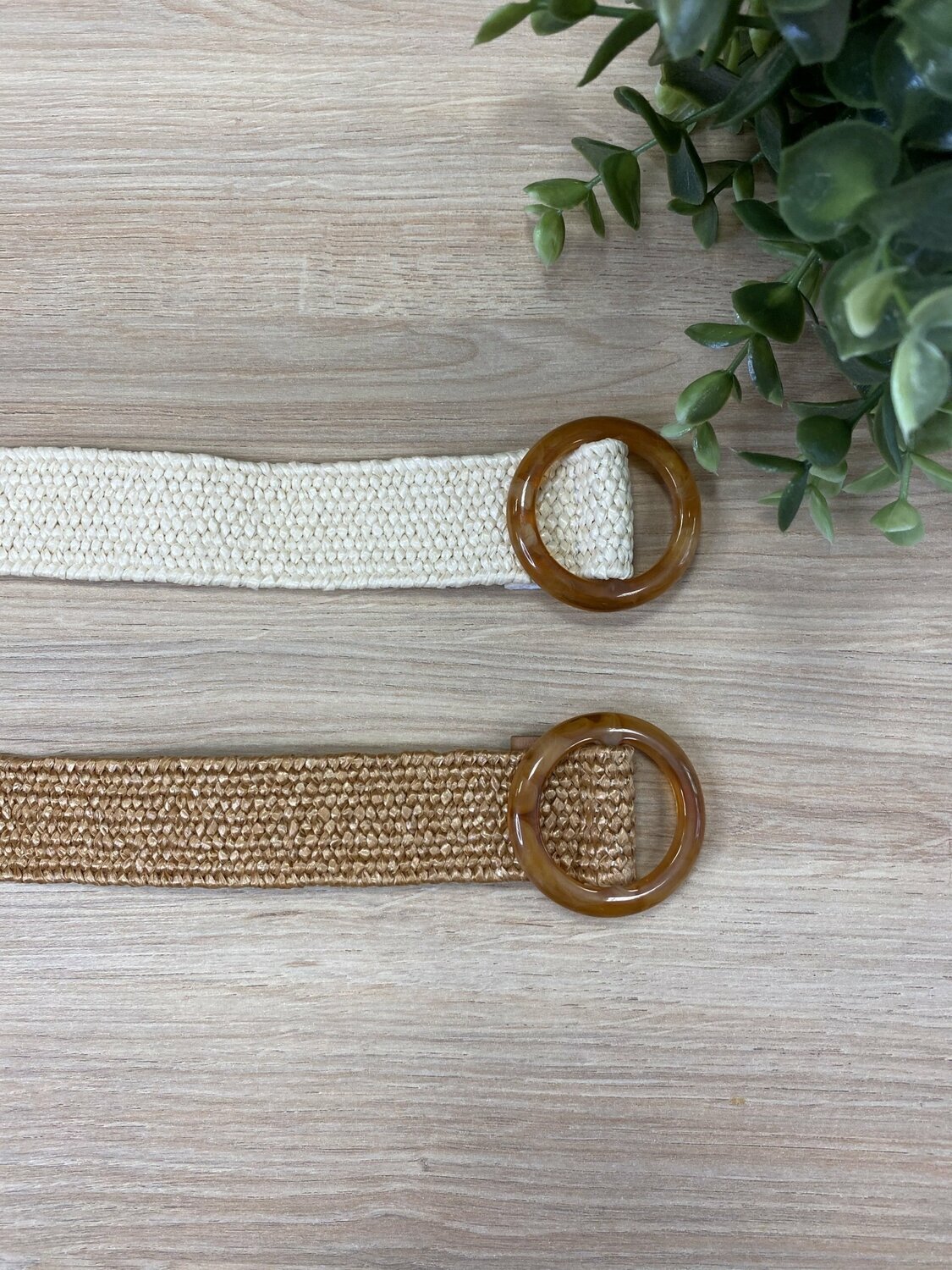 Cinturón Rafia Circulo