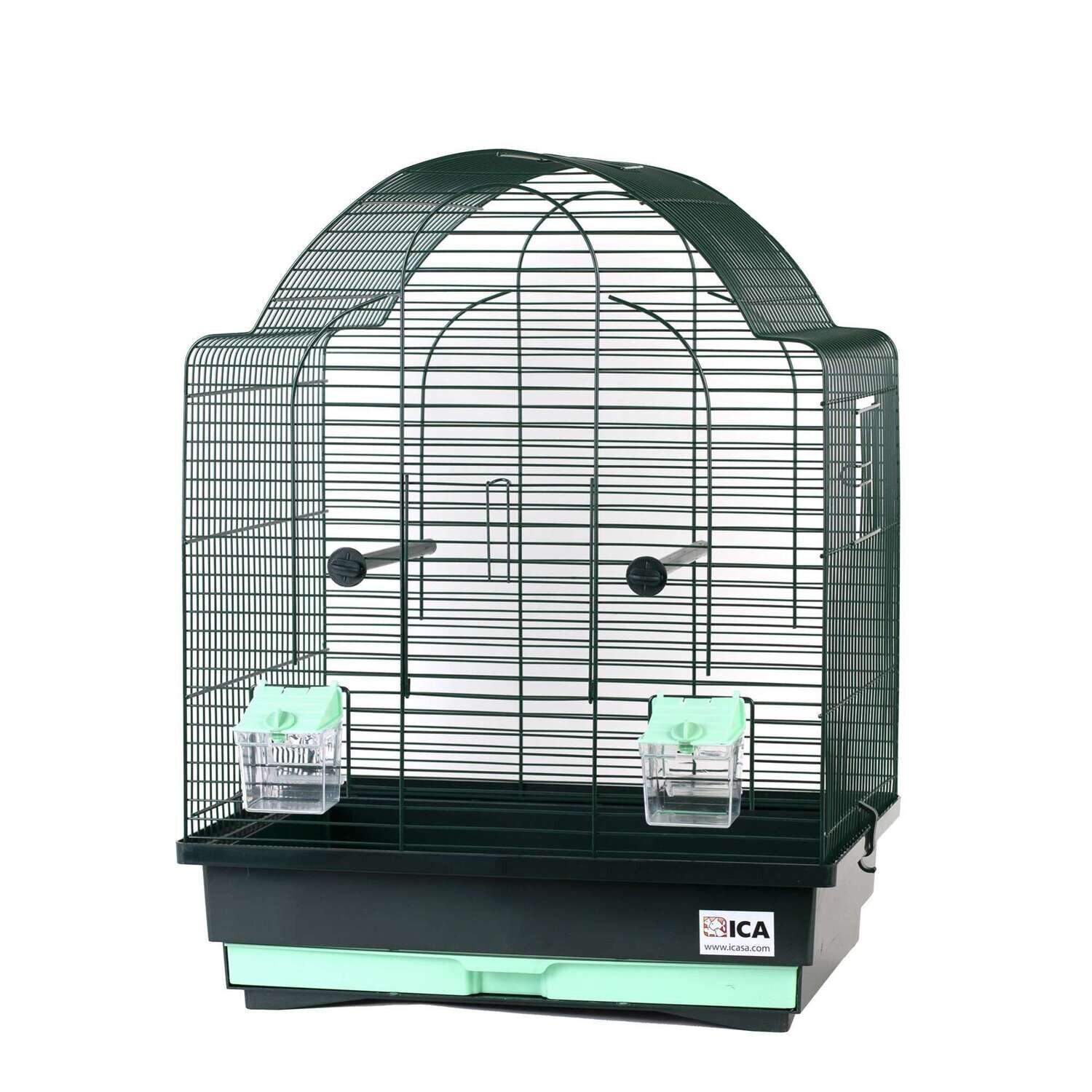 Jaula ITALIA negra y turquesa para p�jaros59x33,5x45,4cm