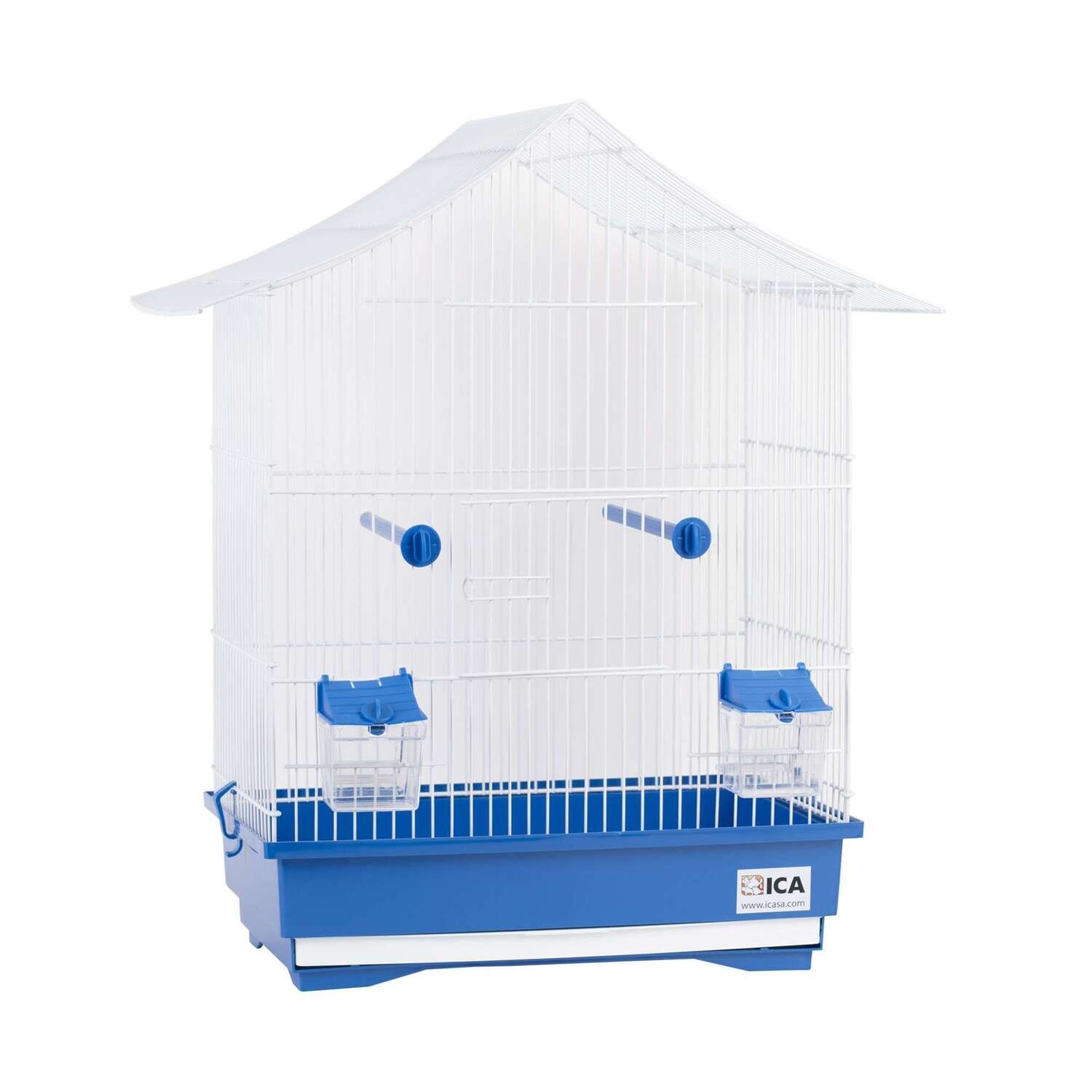 Jaulas GRECIA azul y blanca para p�jaros57,5x32x49cm