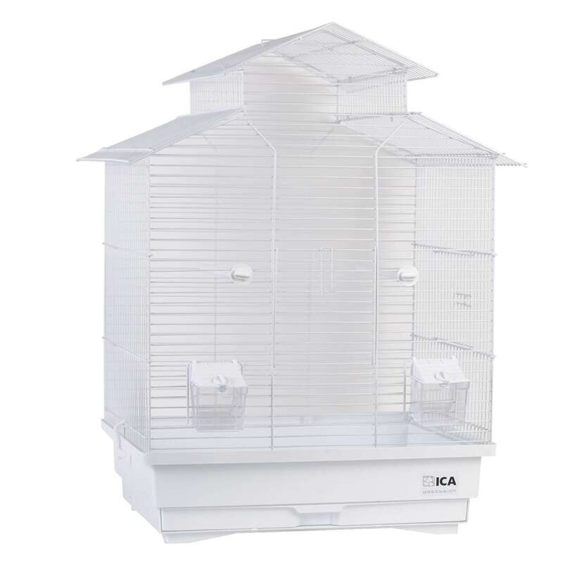 Jaula MALTA blanca para p�jaros 63,5x38,5x50,5cm