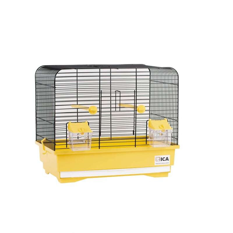 Jaulas BELGICA amarilla y negra para p�jaros34,5x25,5x40cm