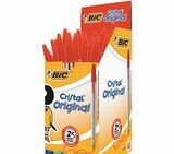 BiC Cristal Original Bolígrafo de punta de bola tinta 3 BOLIGRAFOS ROJO