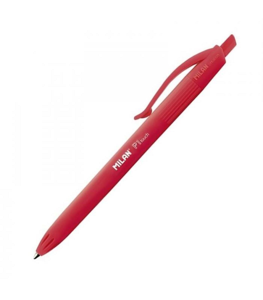 Bolígrafo retráctil MILAN P1 Touch rojo