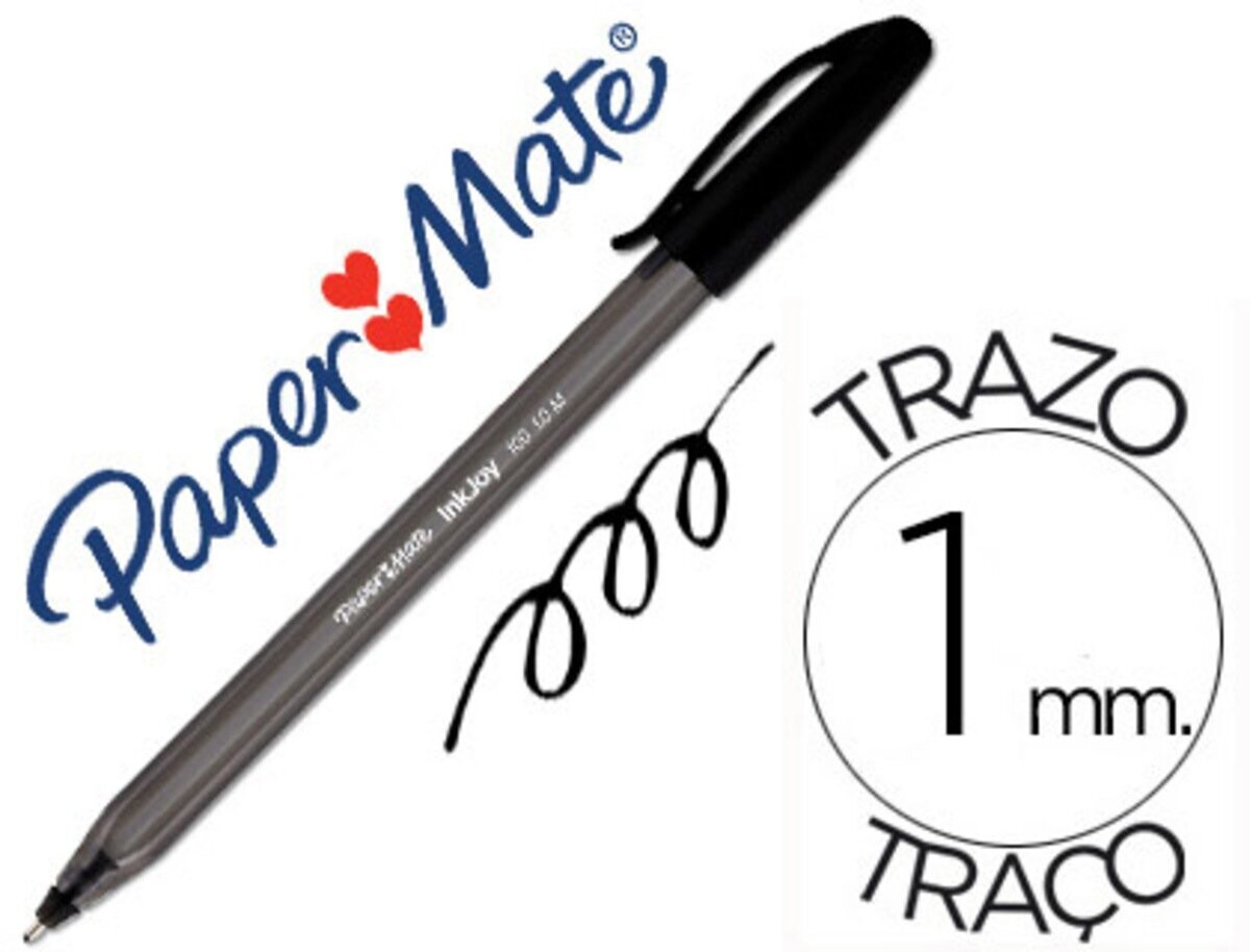Paper Mate InkJoy® 100, bolígrafo de punta de bola, punta extrafina 1 BOLIGRAFO COLOR NEGRO