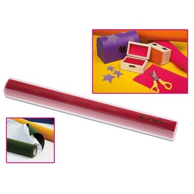 Rollo Flocado adhesivo 0,45x1 mt ROJO