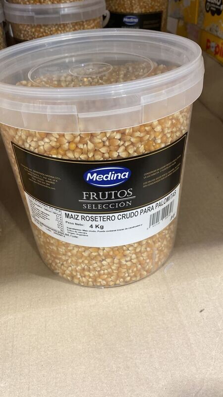 PALOMITAS MAIZ ROSETERO CRUDO SIN SAL 4 KG