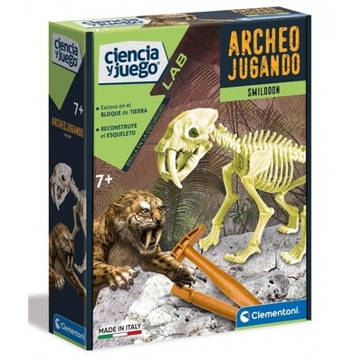Arqueo jugando Científico Smilodon +7