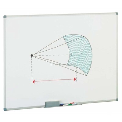 Pizarra blanca marco alumnio 100x150cm