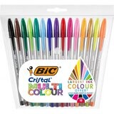 Pack 15boligrafos Bic cristal multicolor