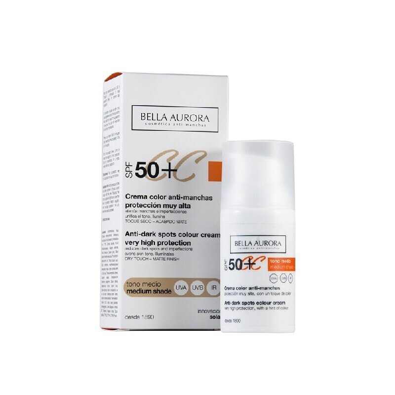 BELLA AURORA CREMA CC 30 ML SPF50+ TONO MEDIO