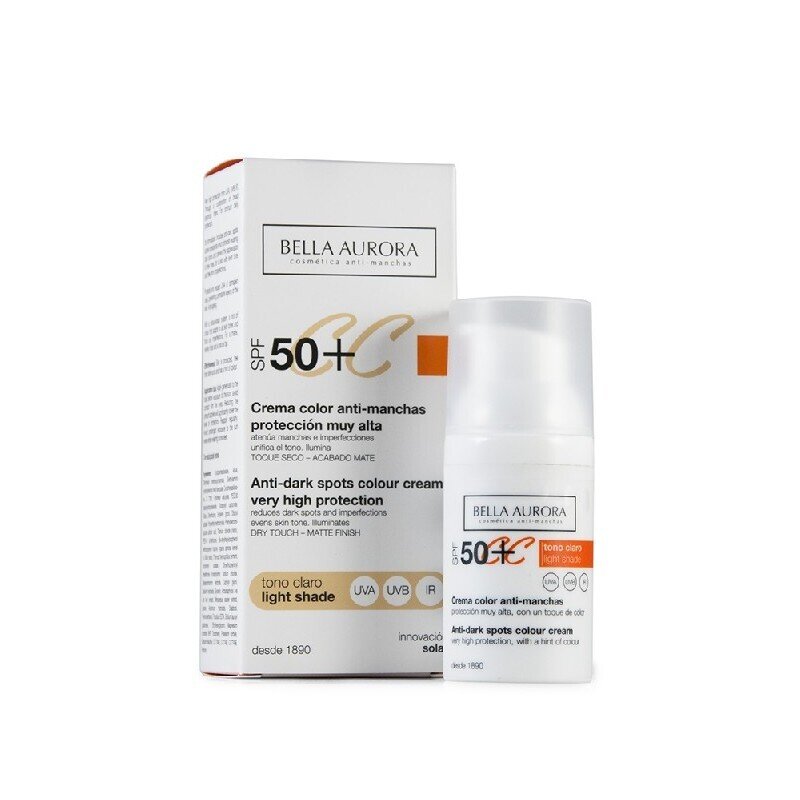 BELLA AURORA CREMA CC 30 ML SPF50+ TONO CLARO